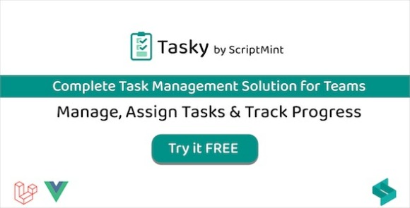 Tasky Complete Task Management Solution PHP Script